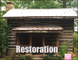 Historic Log Cabin Restoration  Gainesville, Alabama